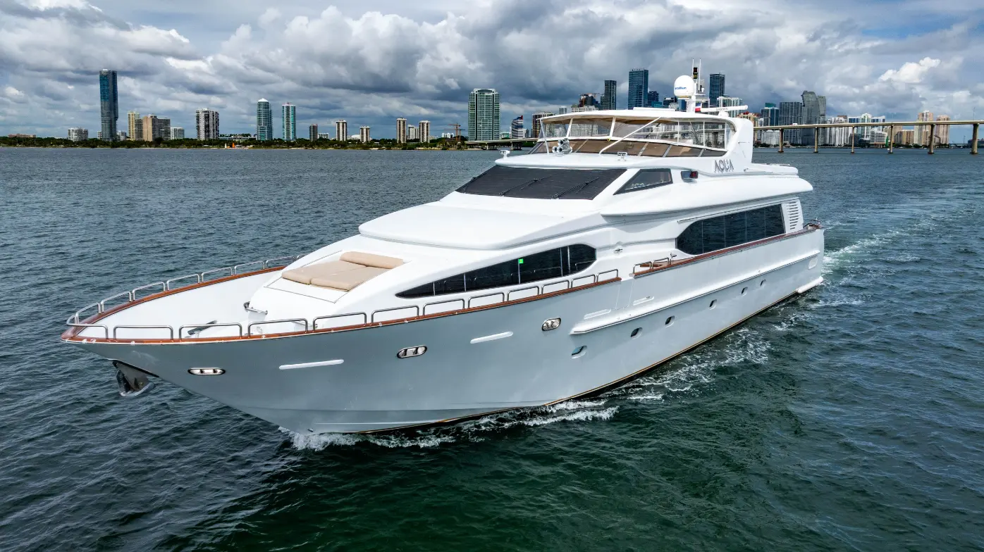 105′ Aqua + Water Toy + Jacuzzi — private yacht charter in Miami