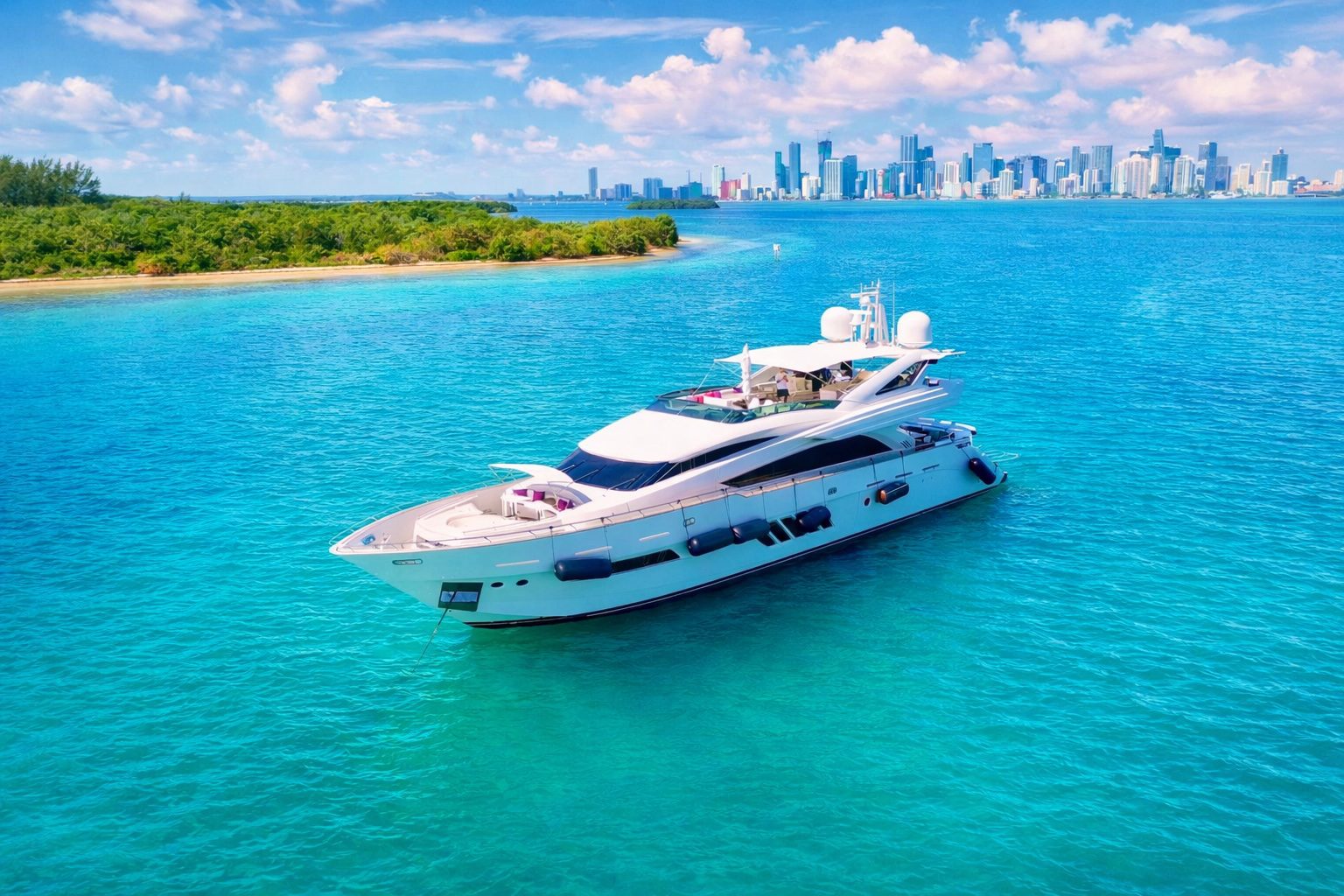 105′ Dominator + Water Toys + Jacuzzi — private yacht charter in Miami