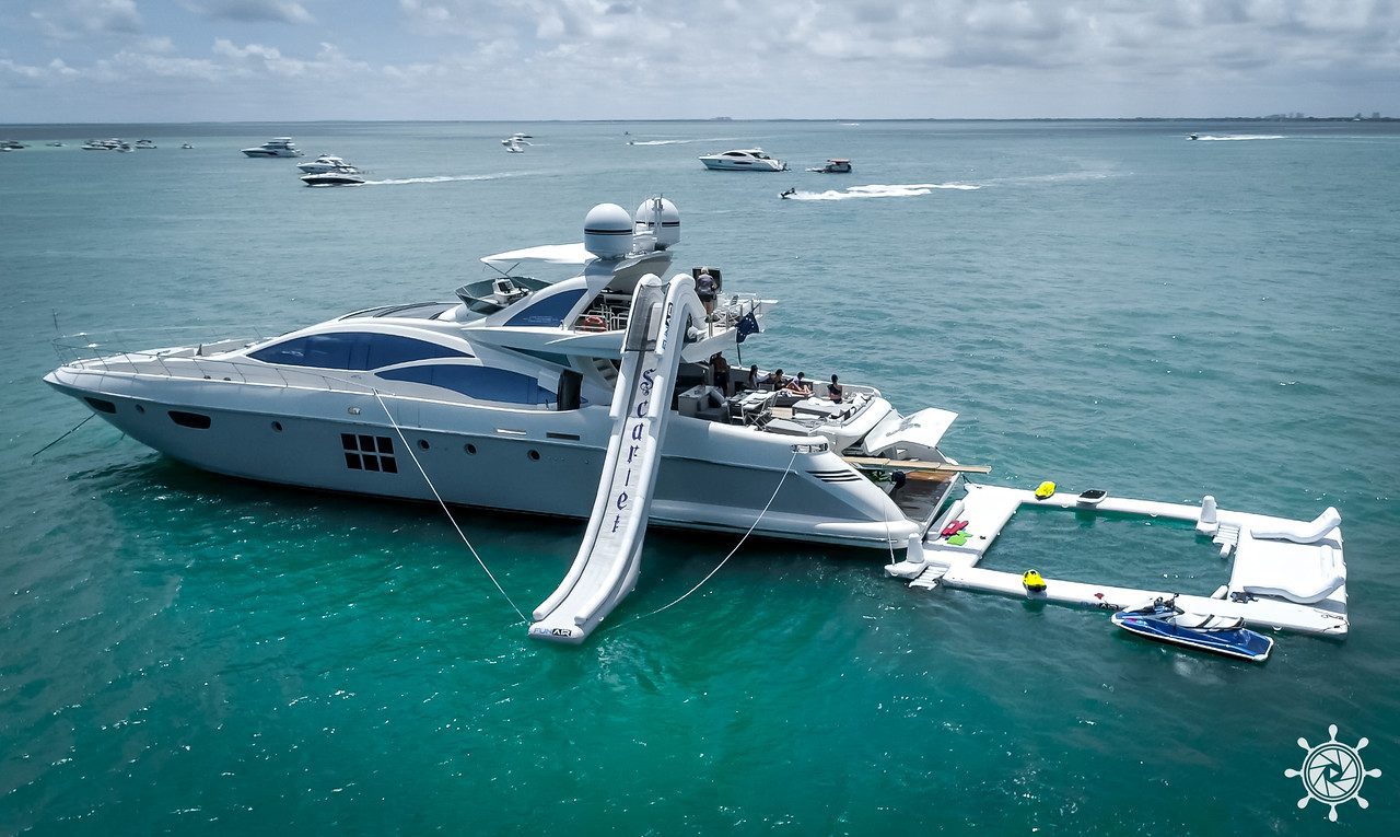 103′ Azimut + Water Toys + Slide