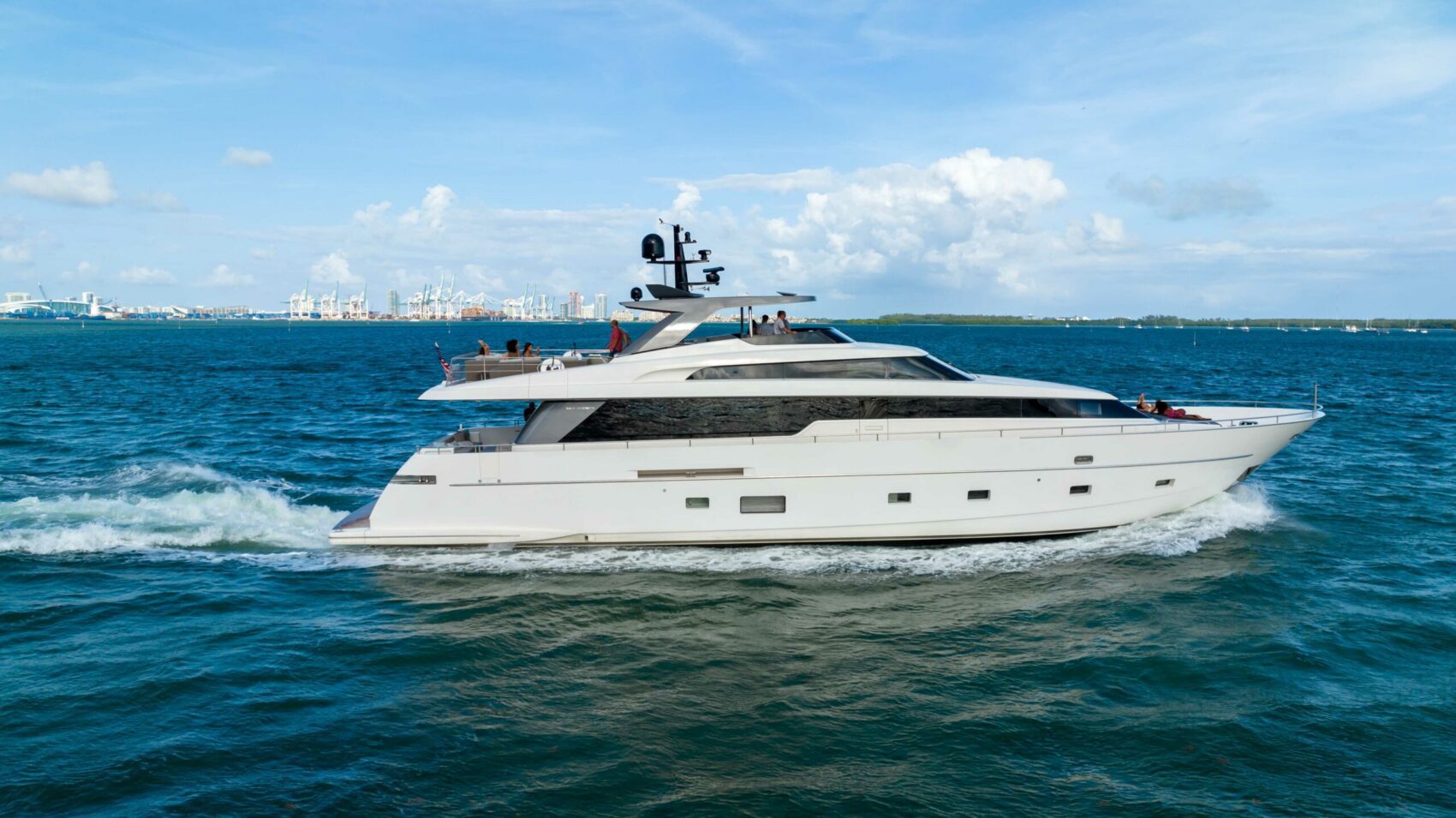 97′ SanLorenzo + Water Toys — private yacht charter in Miami