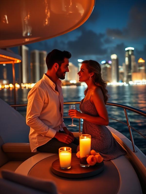 Anniversary yacht experience in Miami